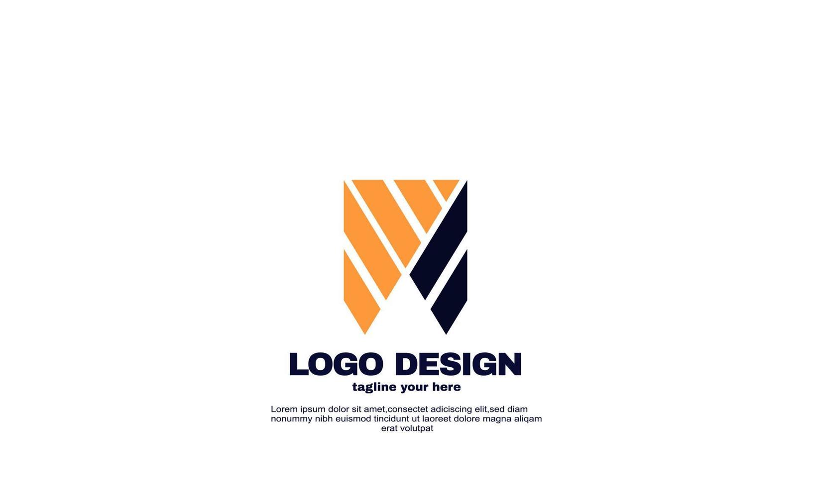 stock abstract best powerful geometric company business logo design vector colorful