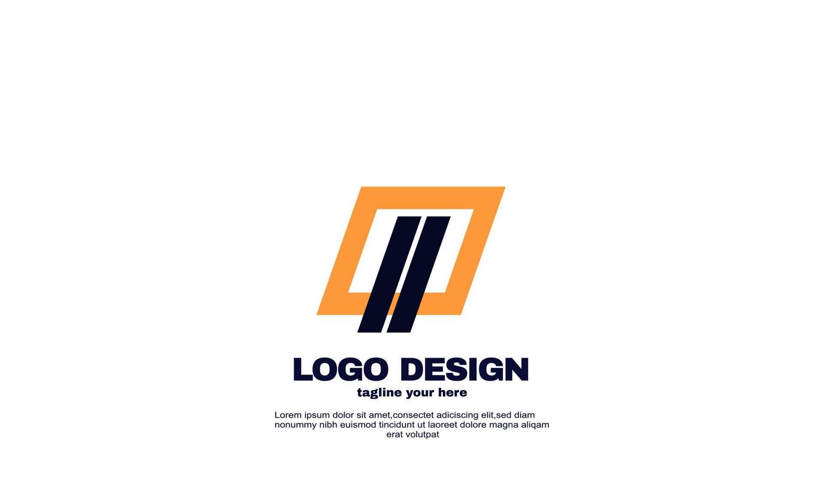 impresionante inspiración creativa mejor logotipo poderosa empresa geométrica logística y diseño de logotipo comercial vector