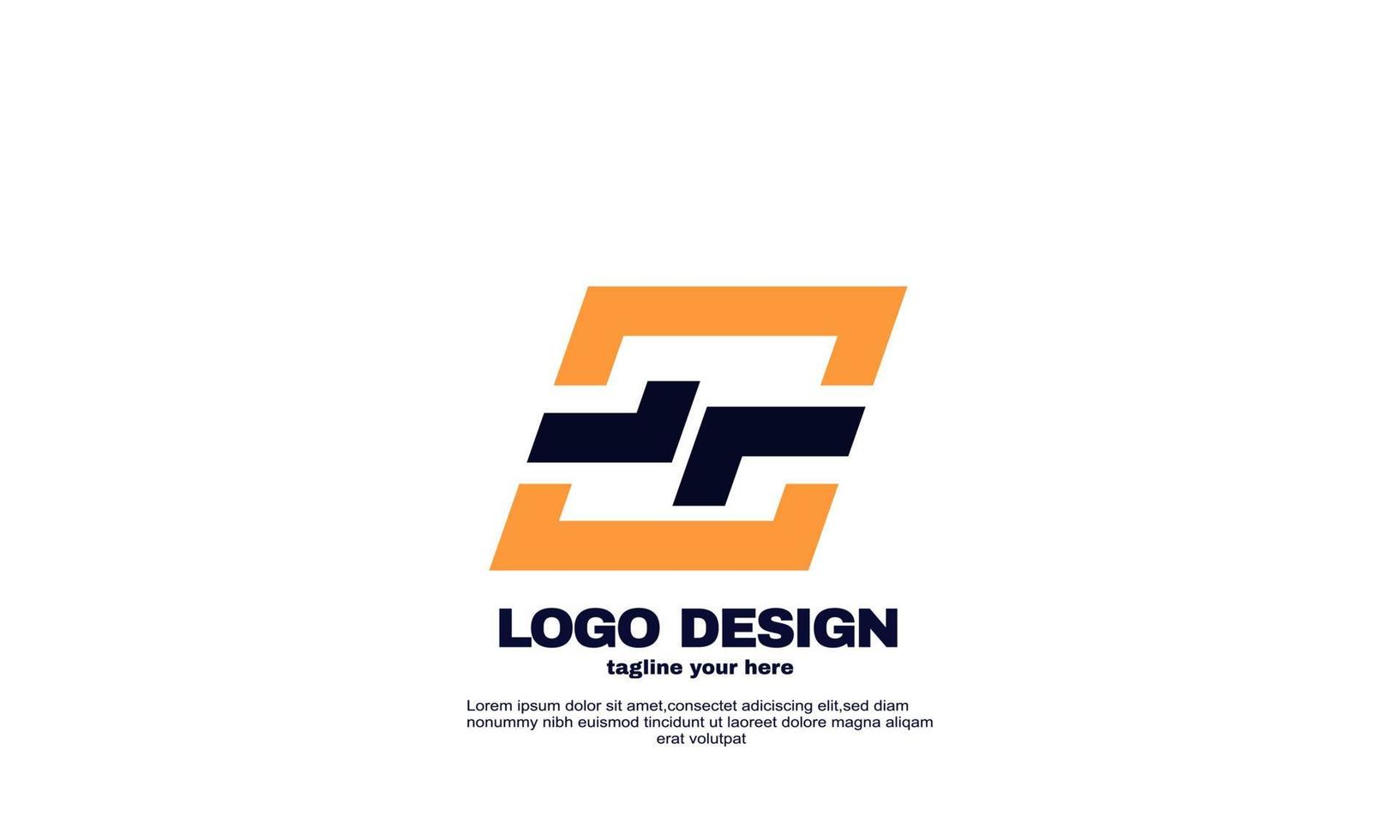 awesome creative inspiration best logo powerful geometric company logo design template vector