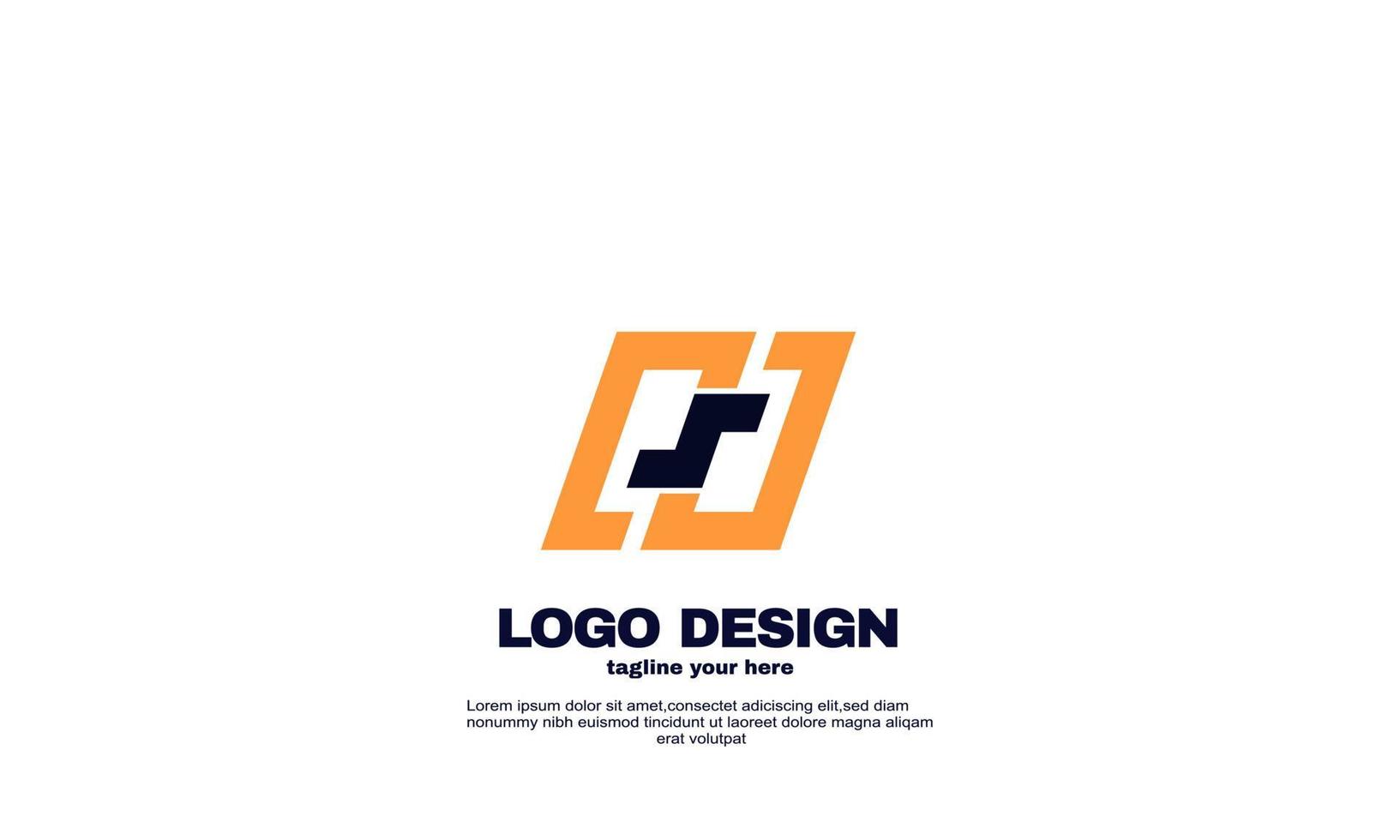 stock abstracto inspiración creativa mejor logotipo poderosa empresa geométrica logística y diseño de logotipo empresarial vector