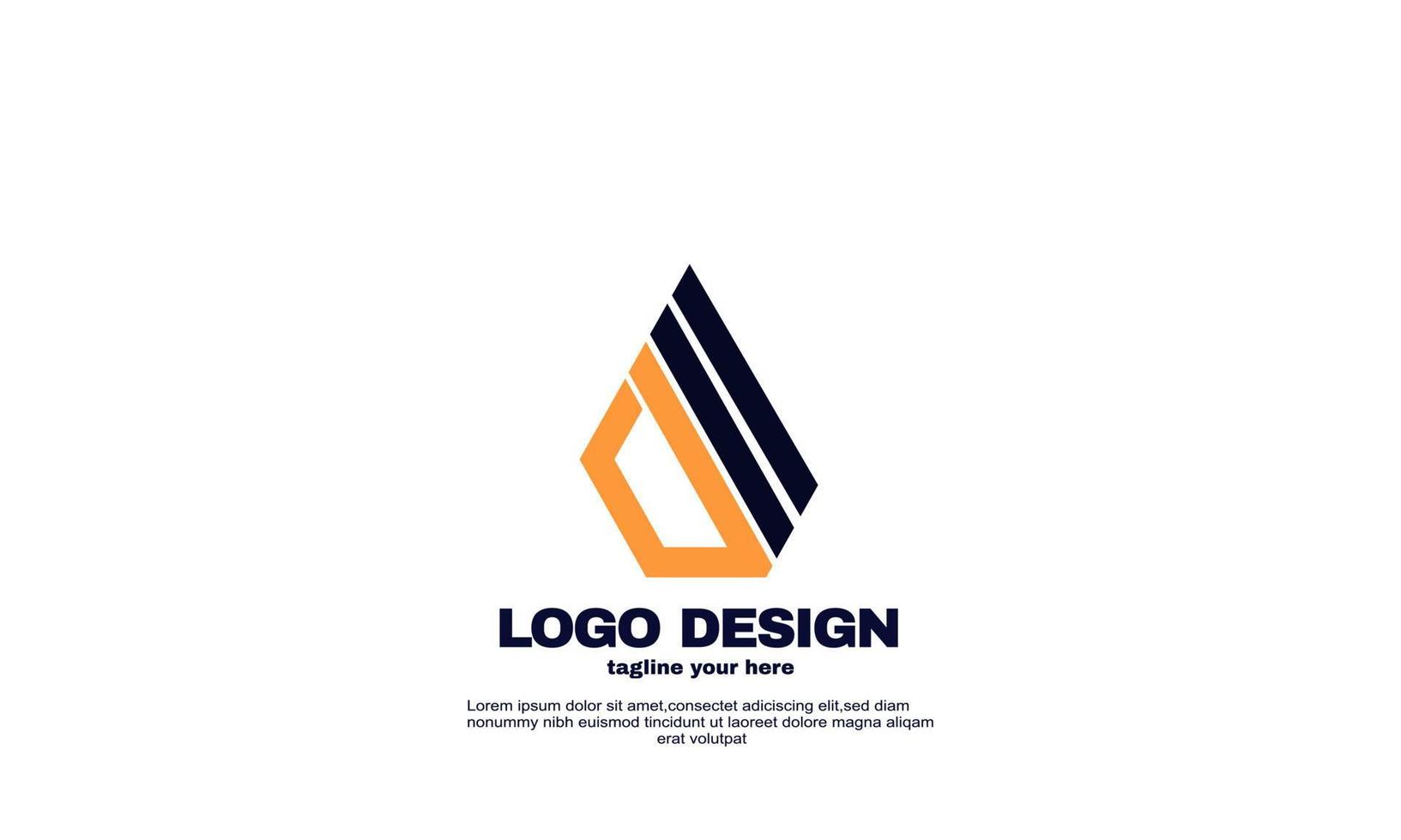 abstract creative inspiration best logo elegant geometric company logistic and business logo design template vector