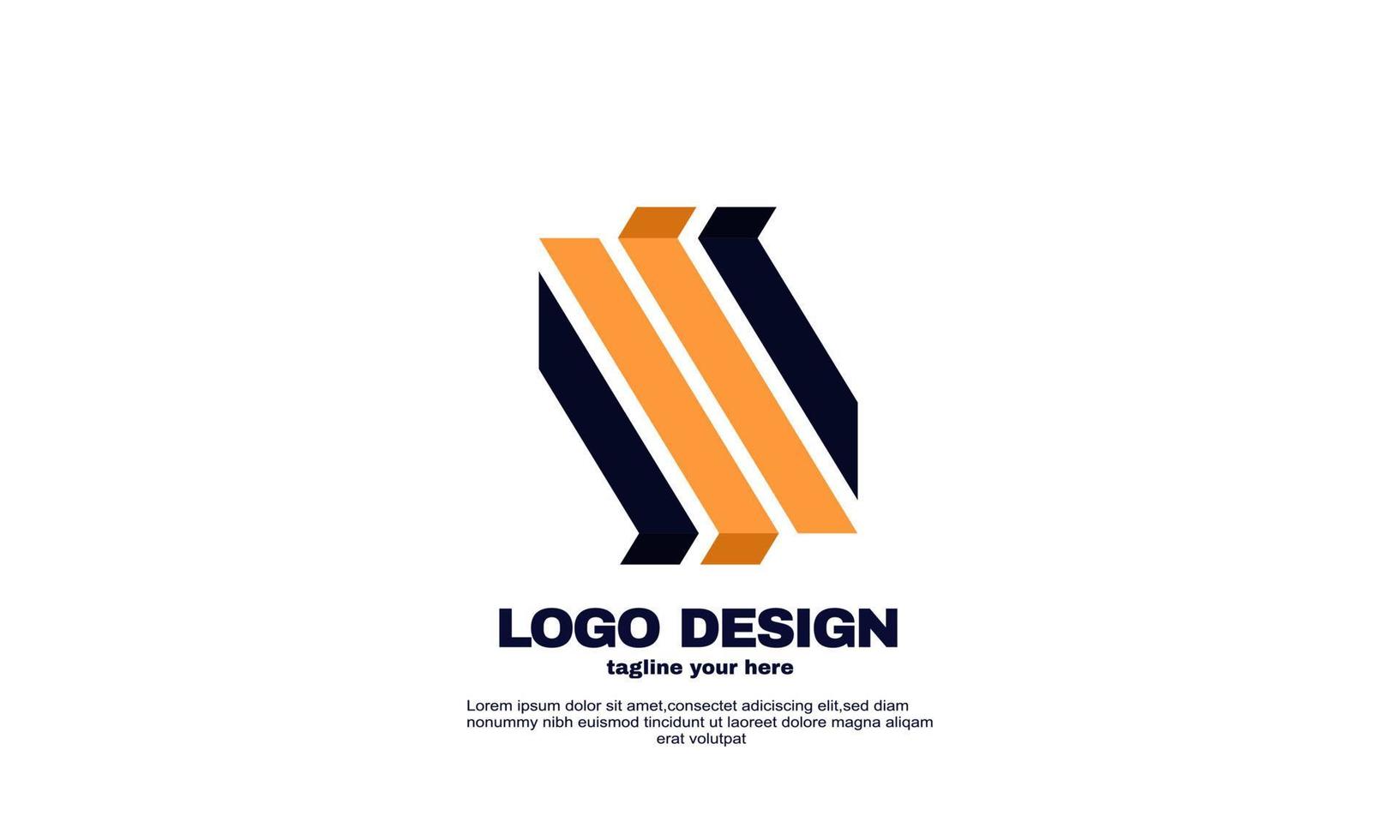 abstract creative best logo powerful geometric company logo design vector