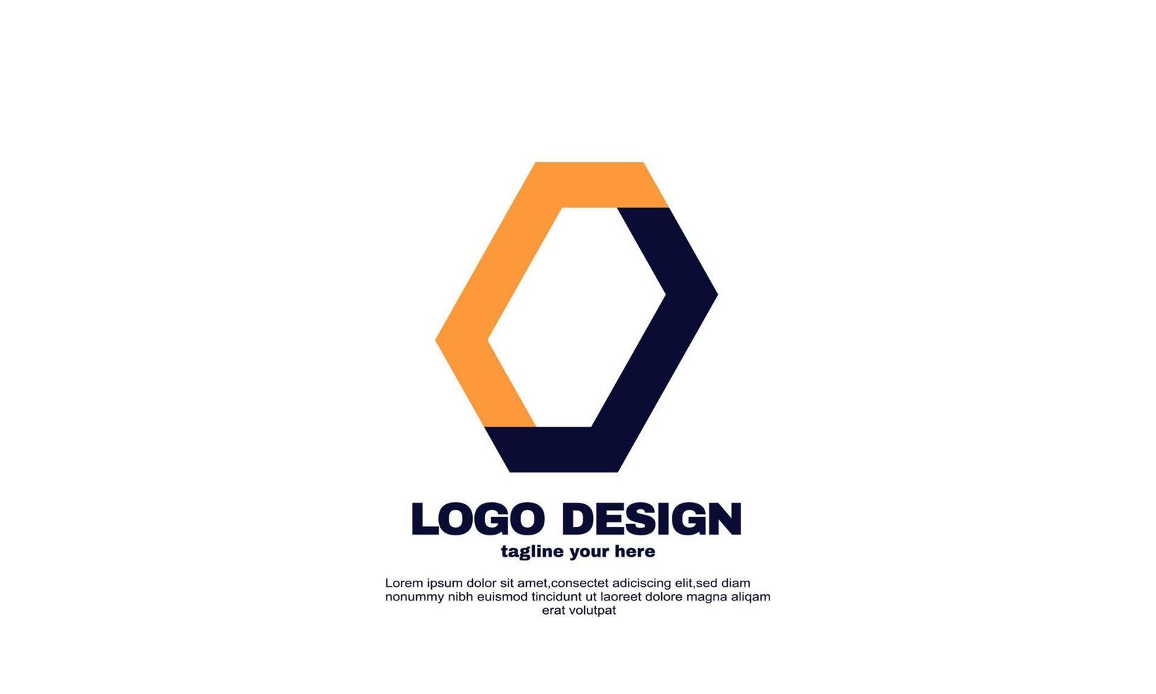 abstract creative inspiration best logo elegant geometric company logistic and business logo design vector