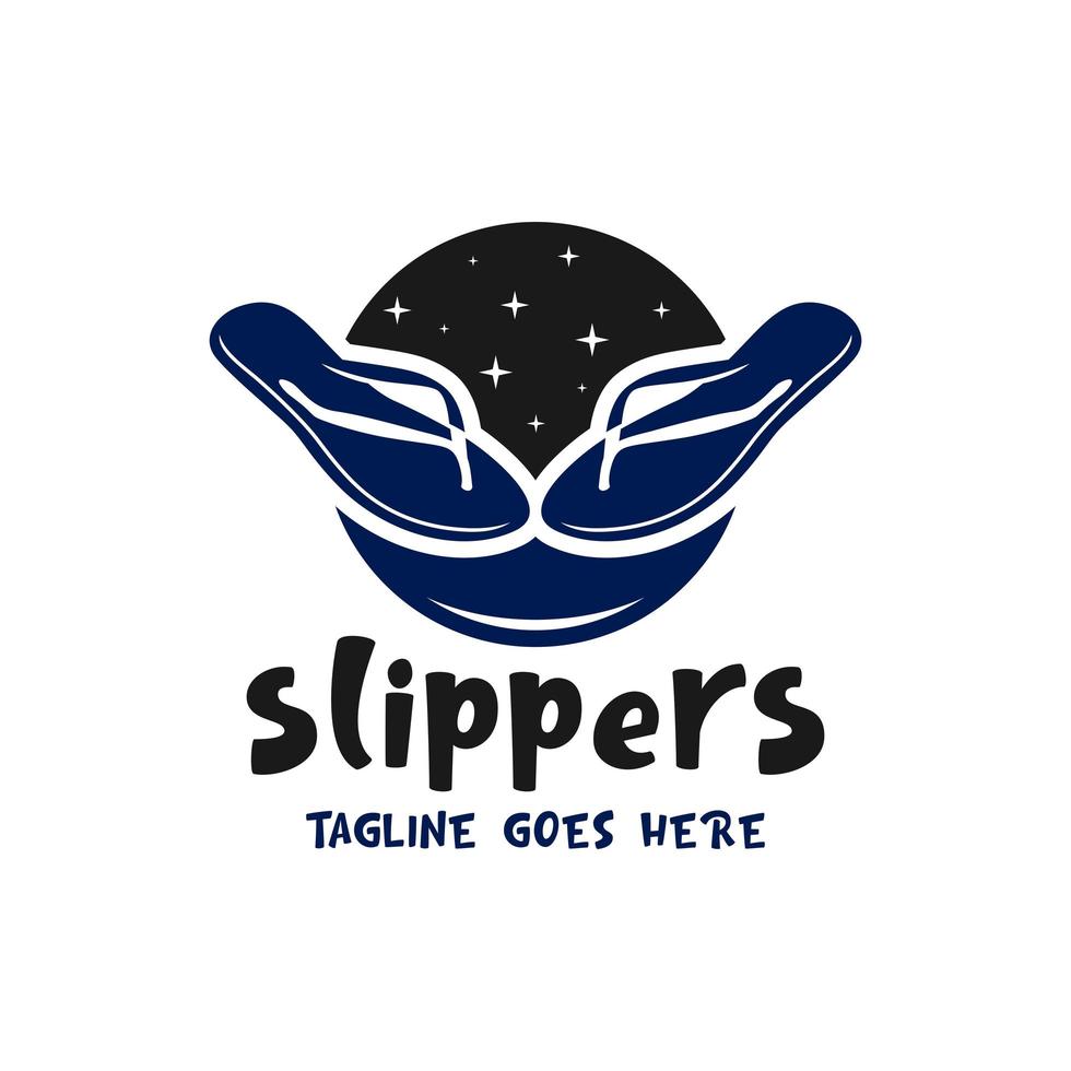 flip-flops modern logo vector