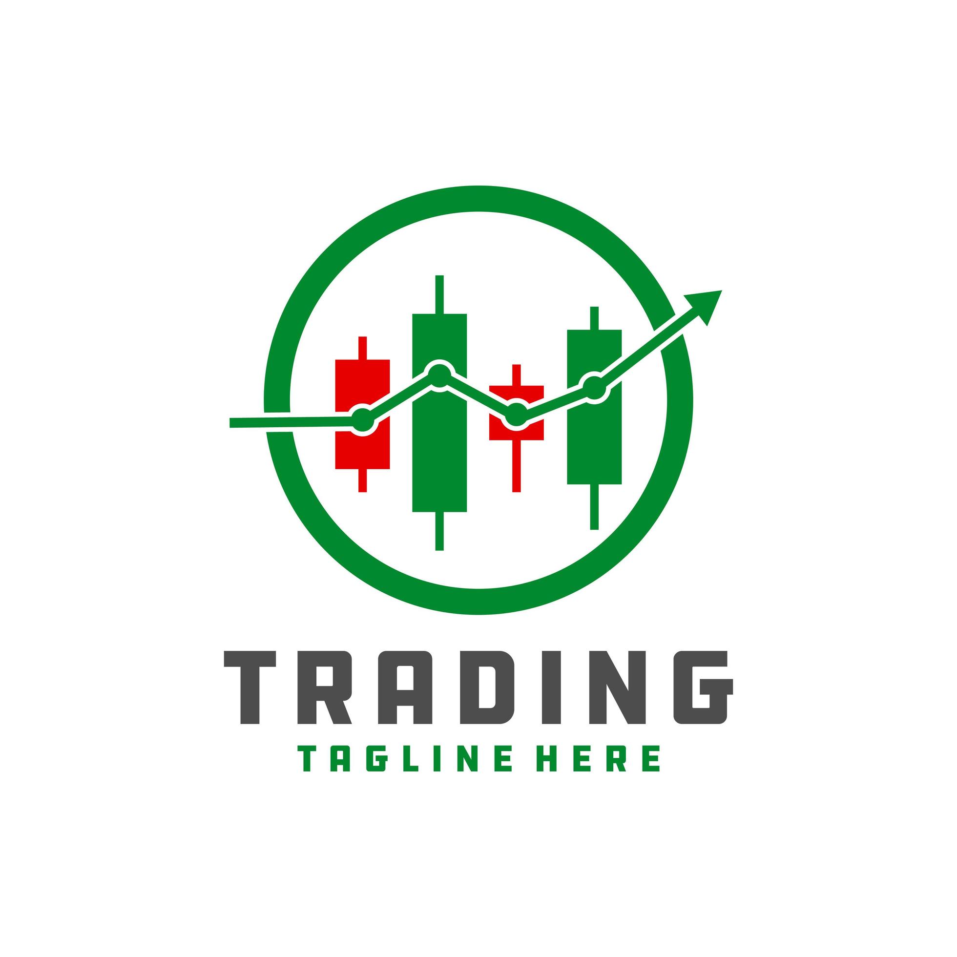 digital trading chart logo 5072361 Vector Art at Vecteezy