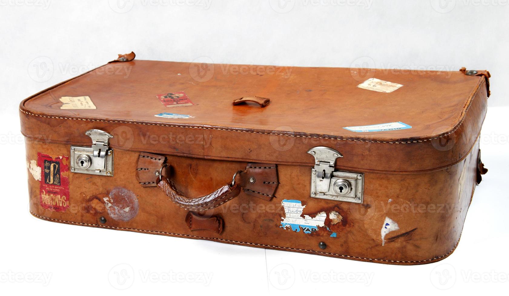 old suitcase vintage photo