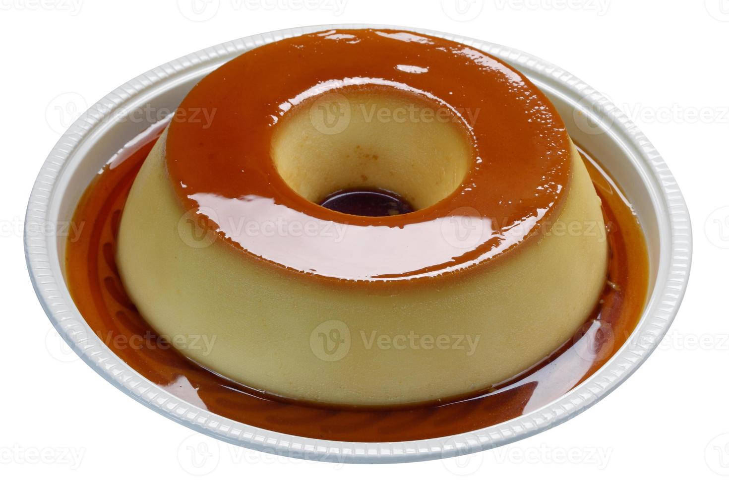 flan de caramelo foto