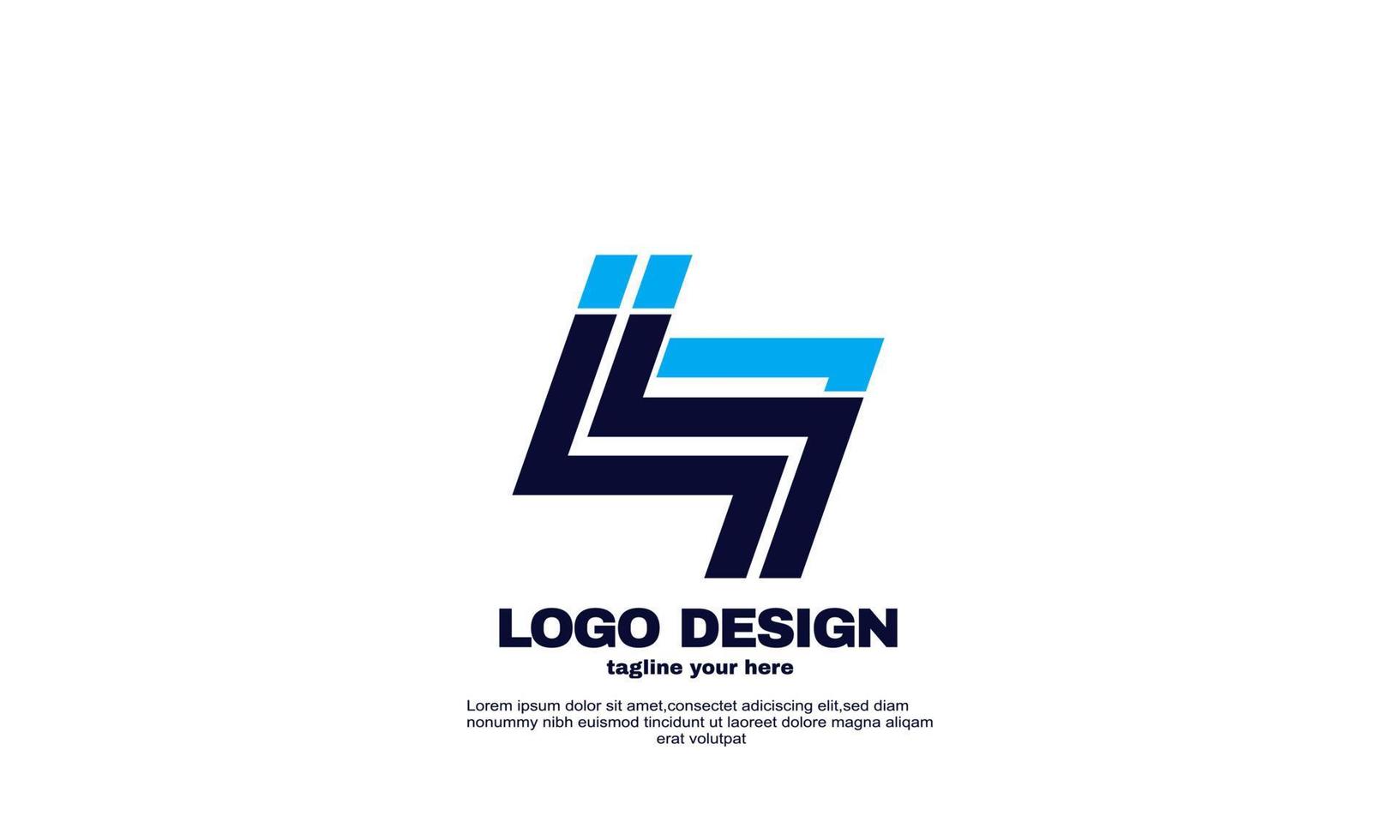 abstract Modern networking logo company business and branding design vector