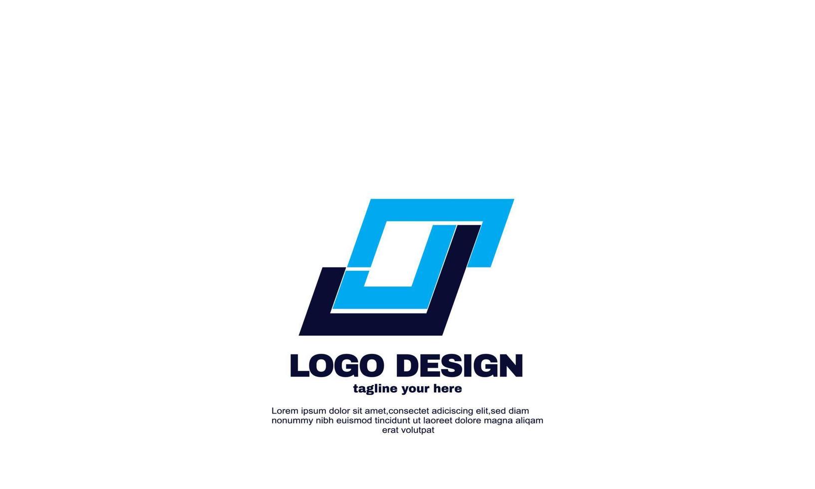 stock abstract Modern networking logo corporate company business and branding design vector