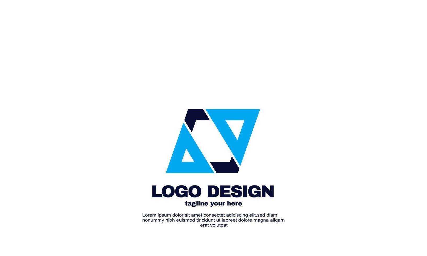 stock abstract Modern networking logo corporate company business and branding design template vector