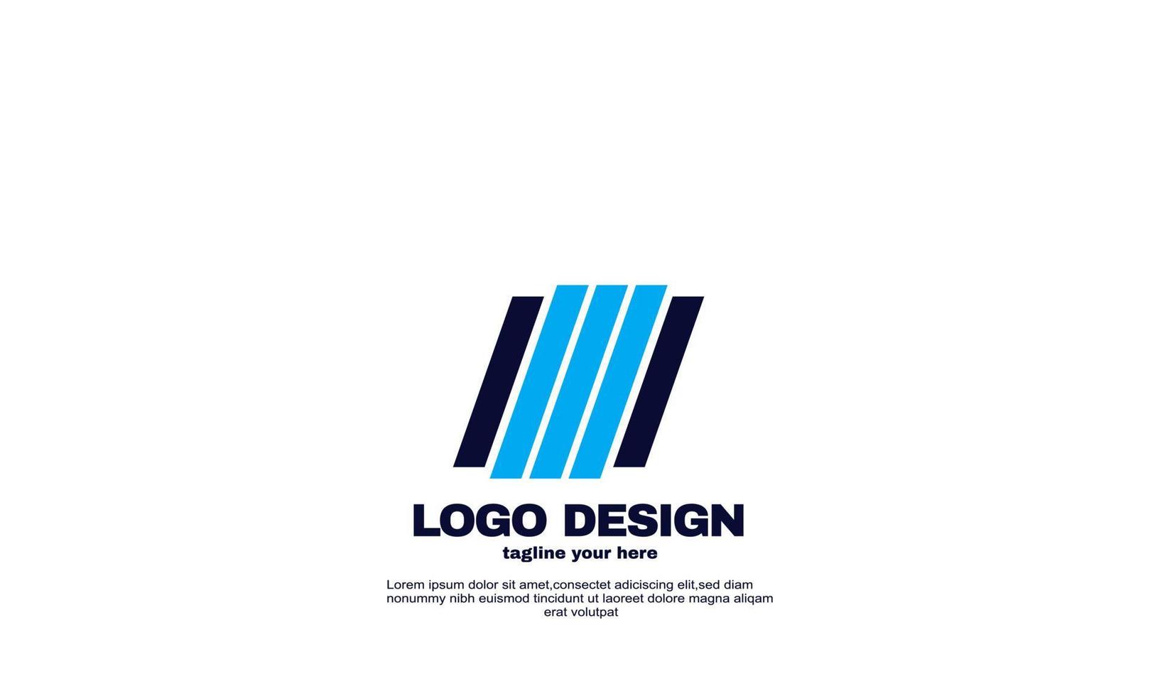 abstract Modern networking logo company business and branding design template vector