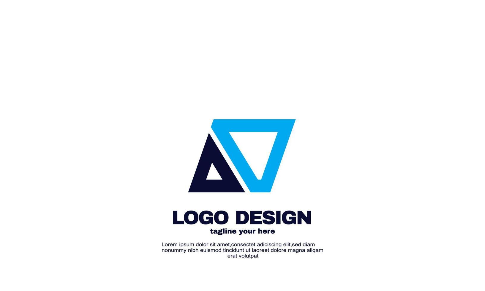 abstract Modern networking logo corporate company business and branding design template vector