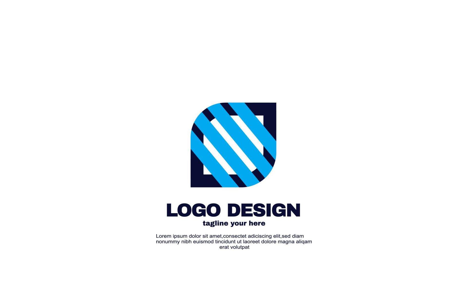 abstract simple networking logo corporate company business and branding design vector