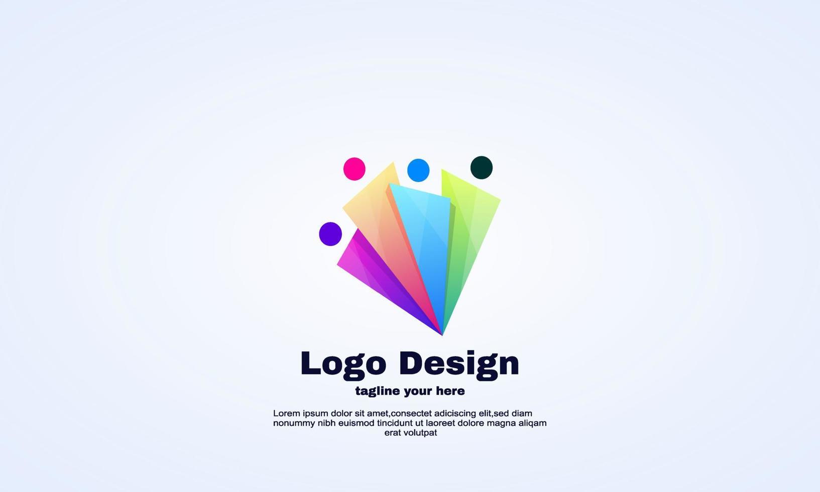 Vector people group family logo design