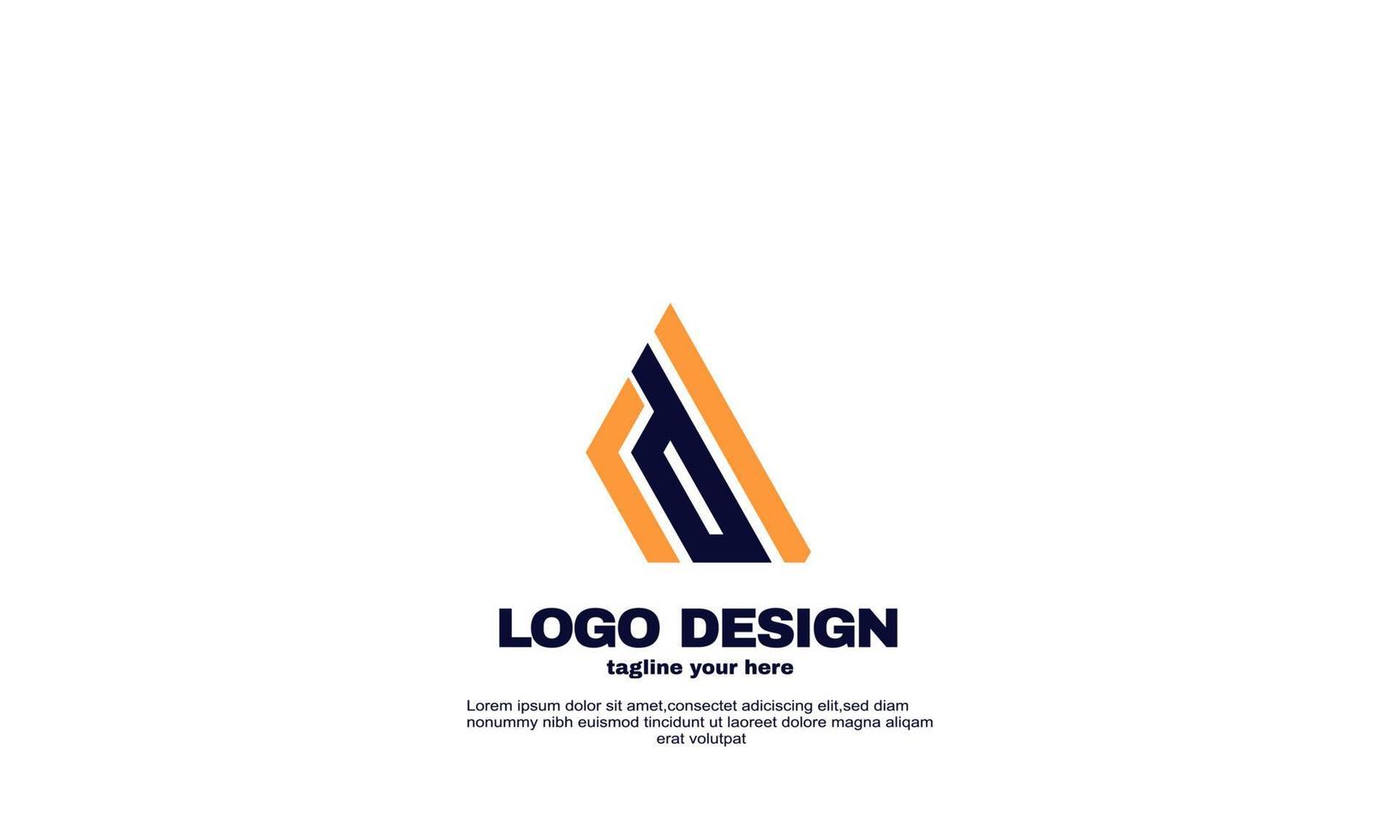 stock abstract creative inspiration best logo elegant geometric company logistic and business logo design vector