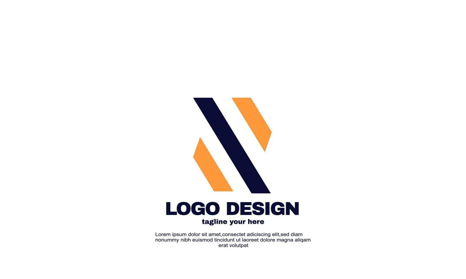 stock abstract best powerful geometric business company logo design template colorful vector