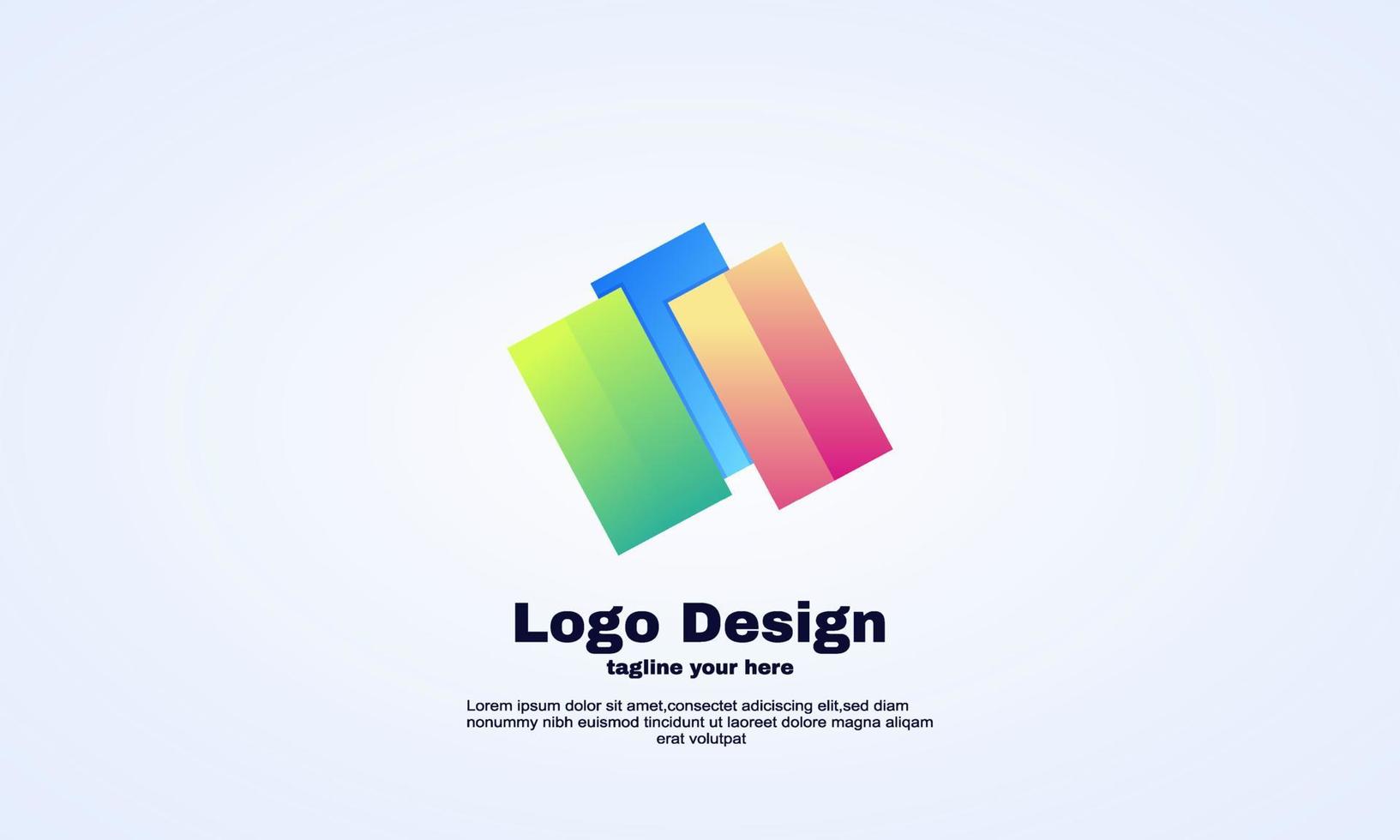 stock vector abstract company logo design vector material