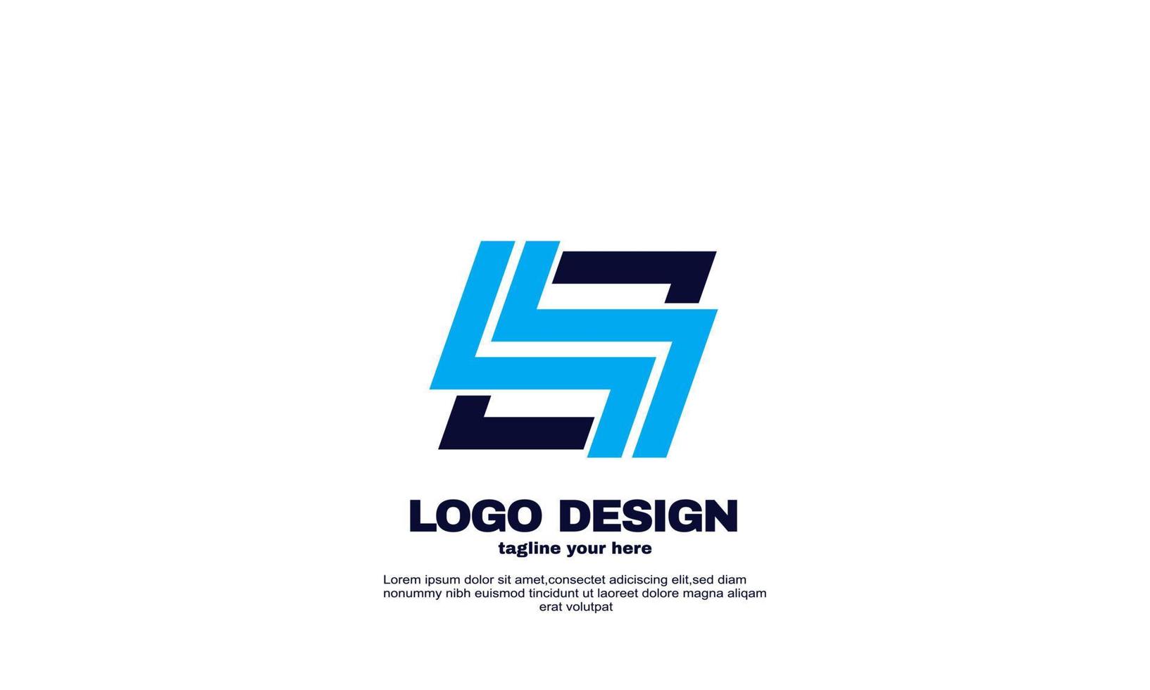 stock abstract Modern networking logo company business and branding design vector