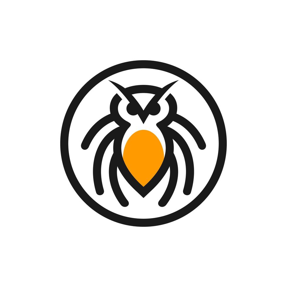 logotipo moderno de tarántula animal vector