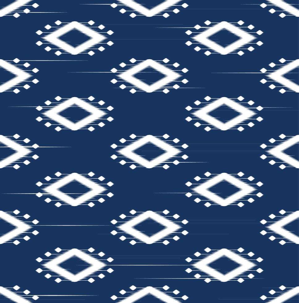 Ikat pattern seamless design. vector