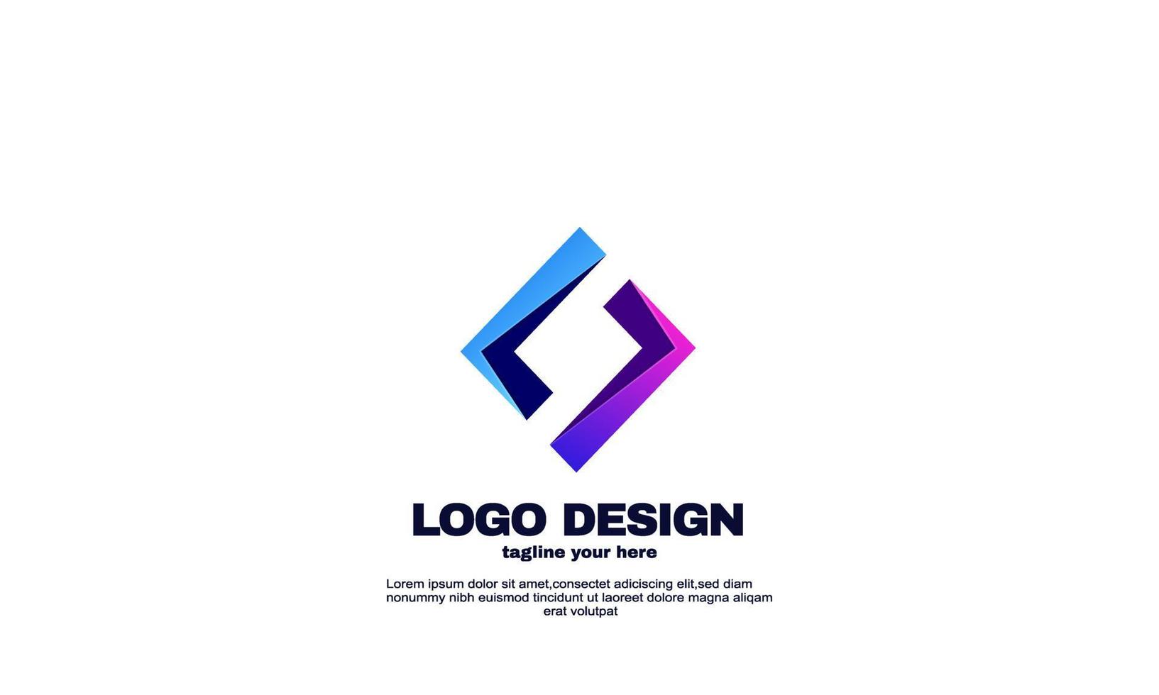 vector elegant polygon logo corporate company business and branding design