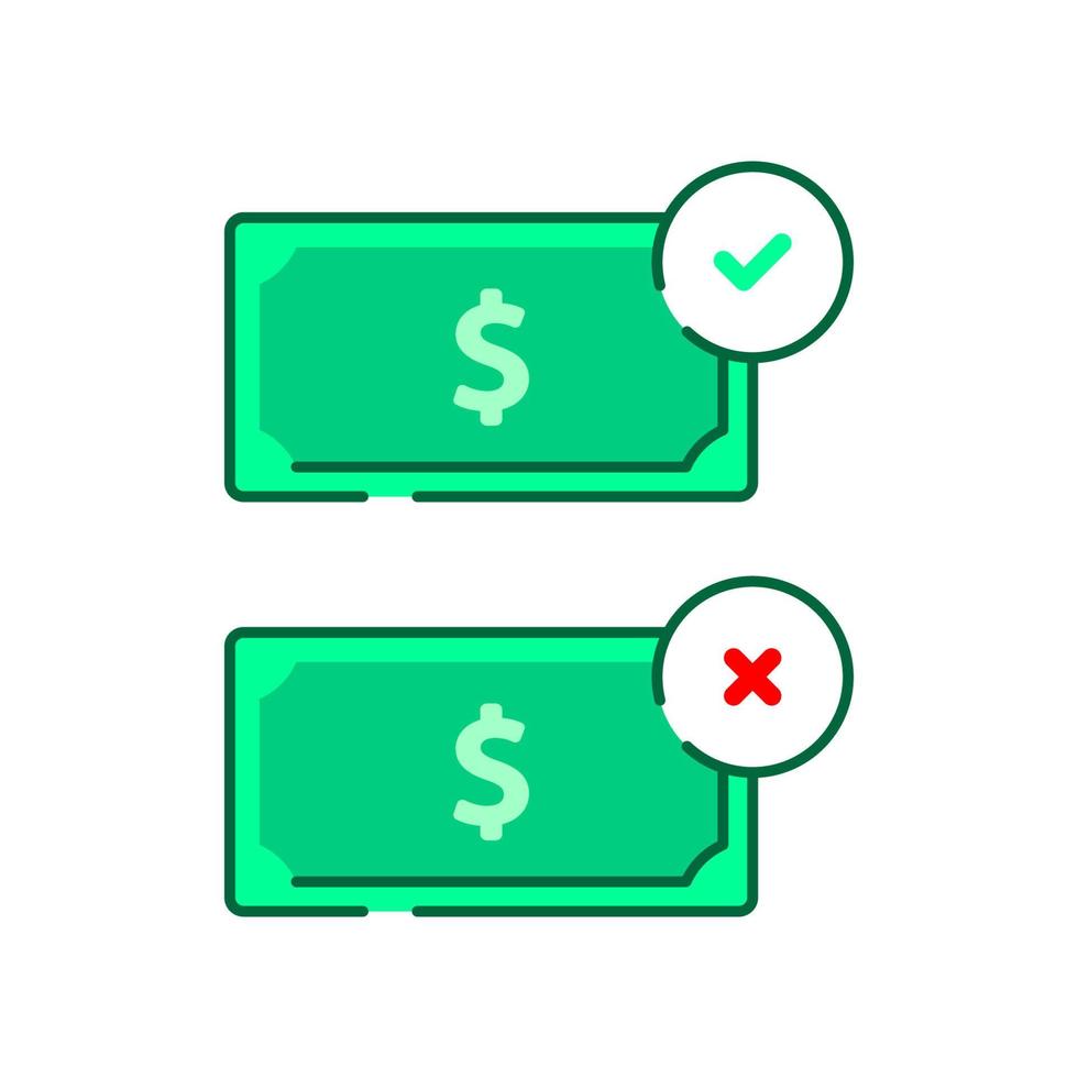successful and failed payment concept illustration flat design vector eps10. modern graphic element for landing page, empty state ui, infographic, icon