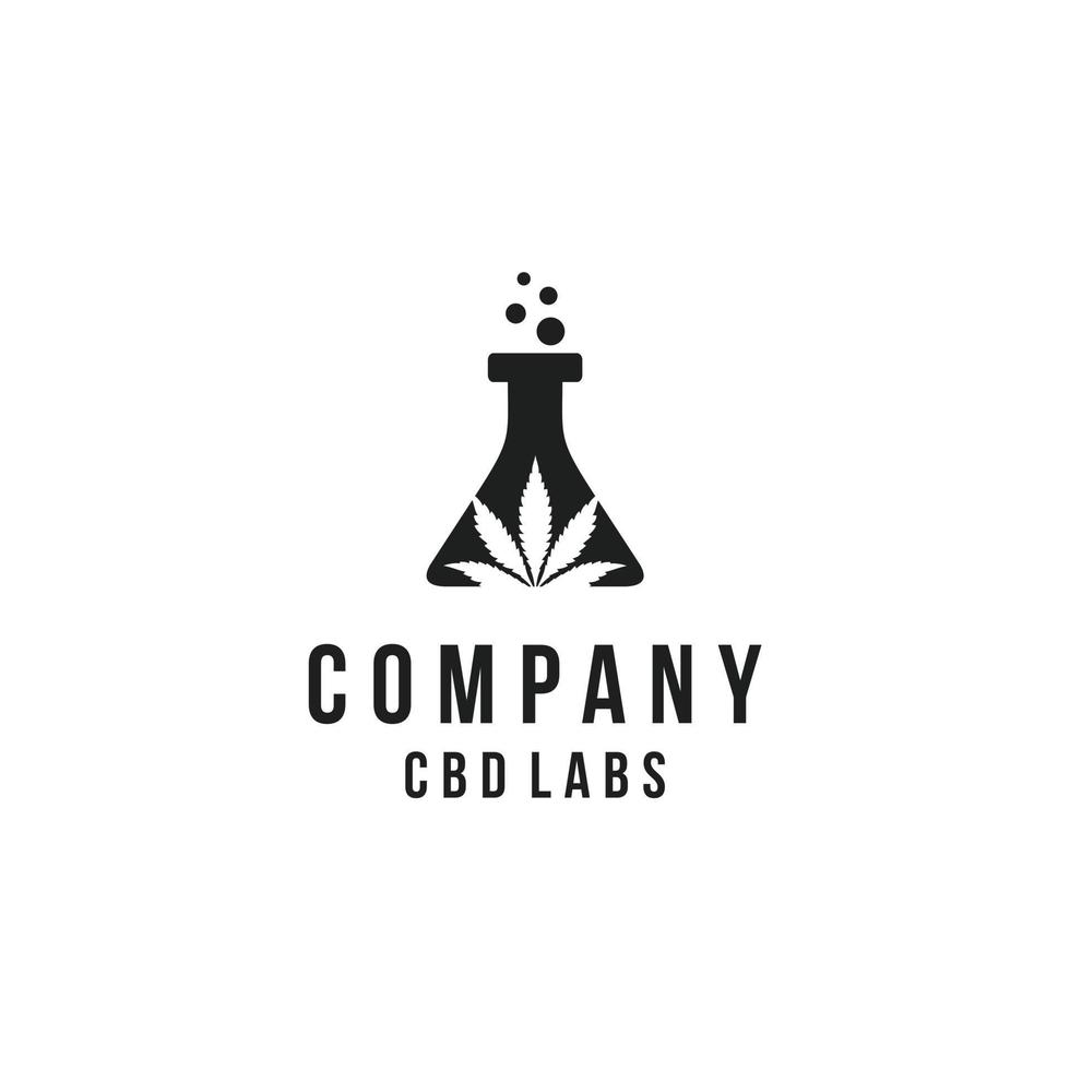 CBD Labs Cannabis Logo Design Inspiration vector