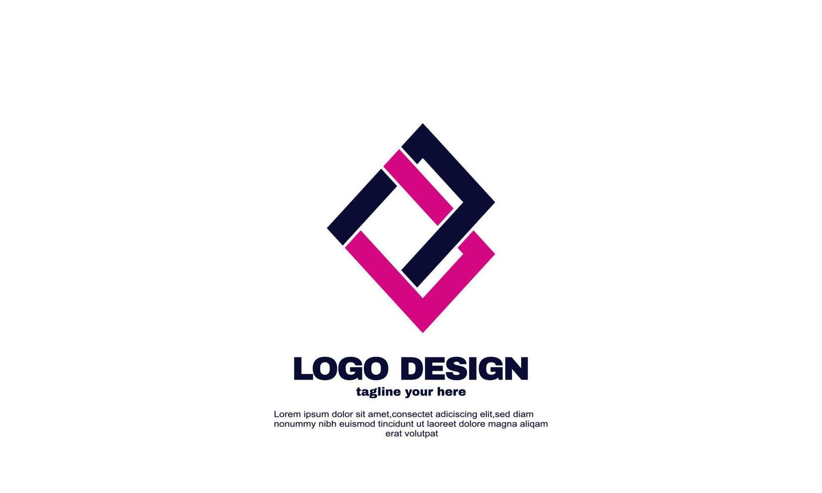 awesome creative rectangle vector design elements your brand identity company business logo design template