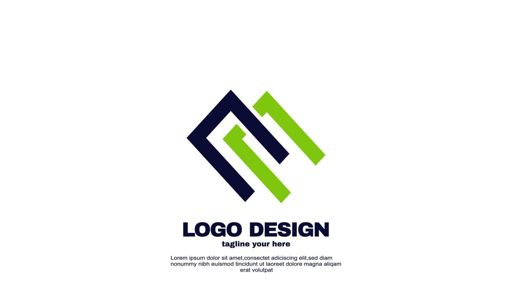 abstract illustration rectangle vector design elements your company business logo design