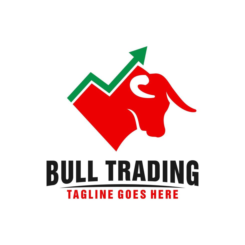 online trading business logo design vector