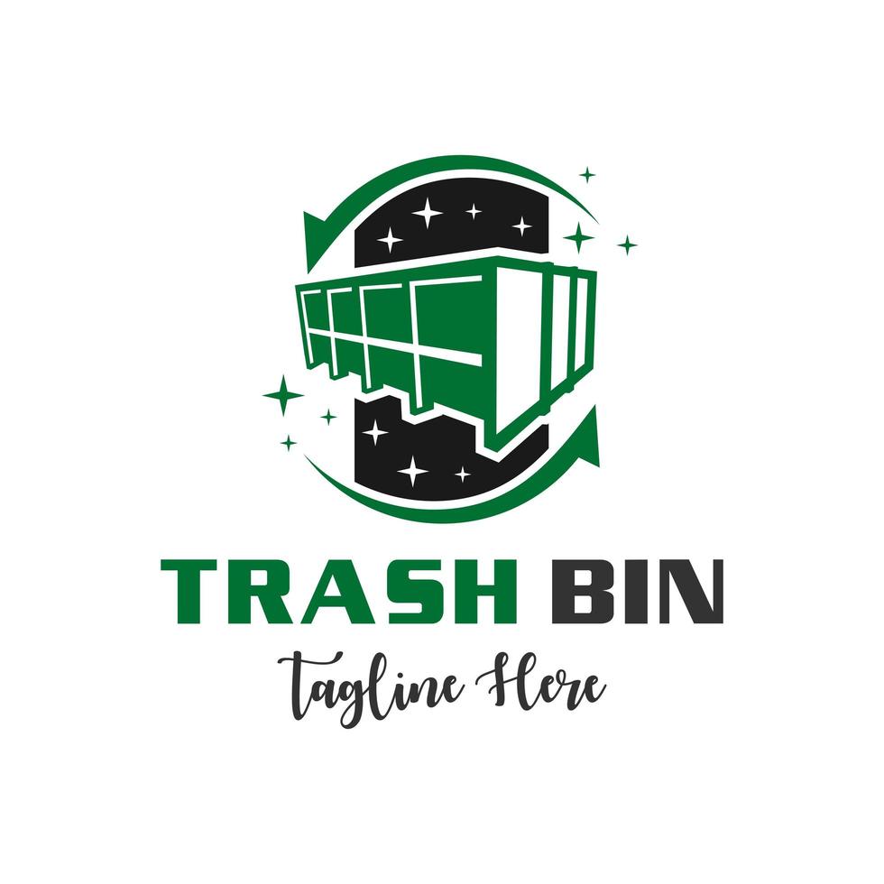 garbage collection modern logo design vector