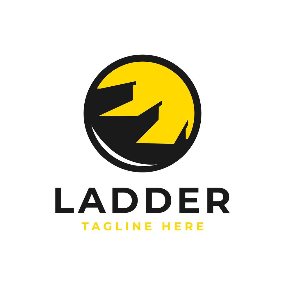 staircase business illustration logo design vector