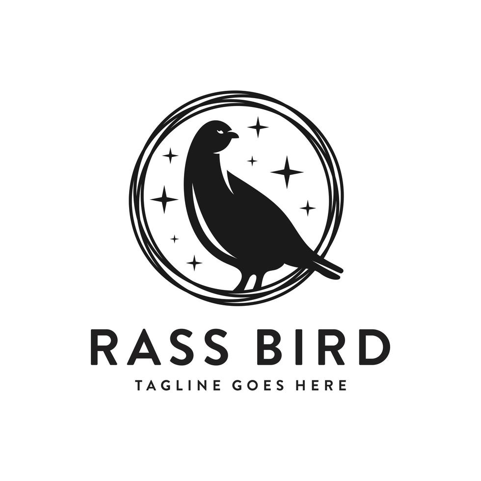 diseño de logotipo de ilustración de animal de paloma vector