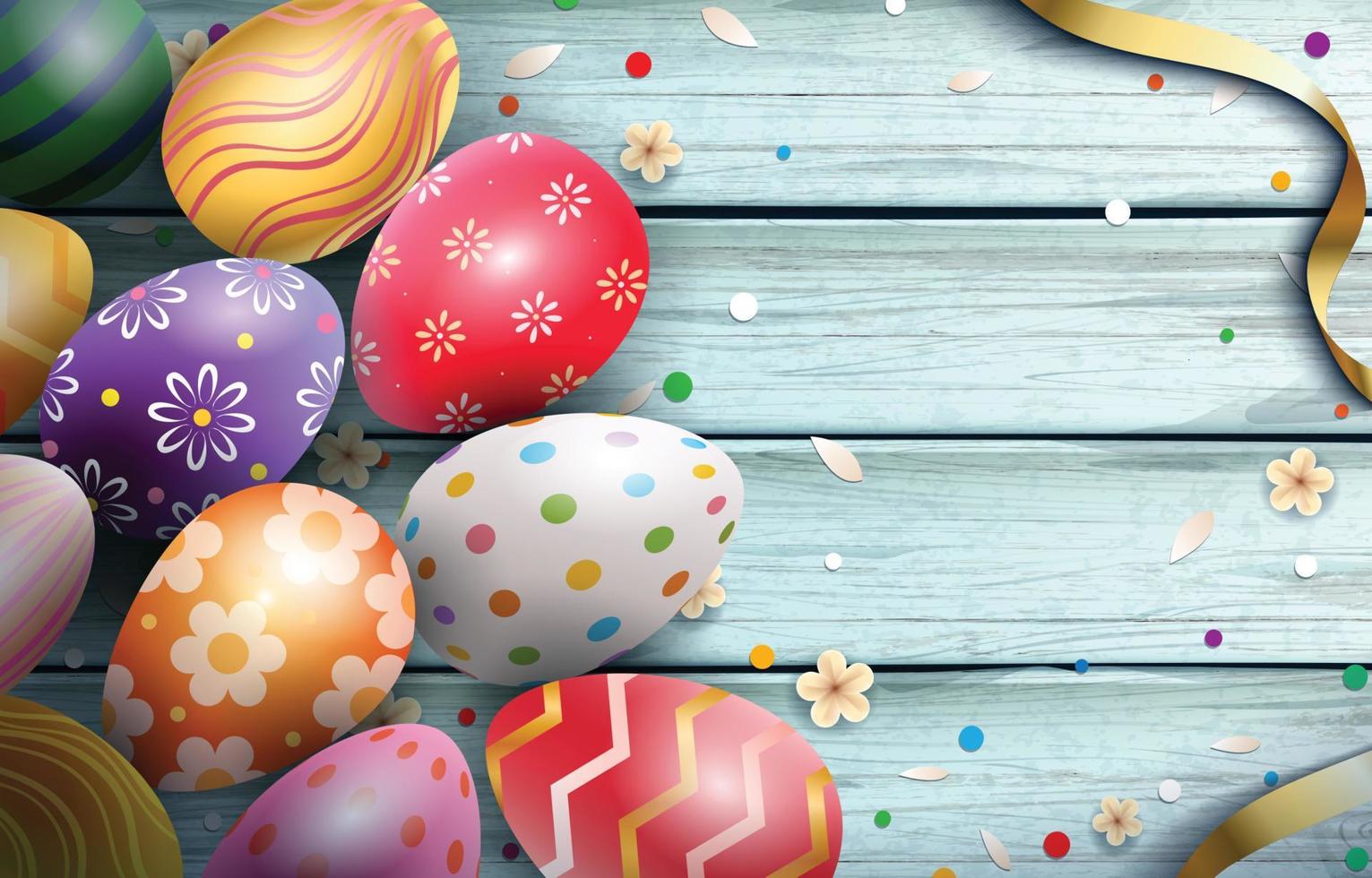 Celebration of Easter Sunday With Colorful Easter Eggs 5073834