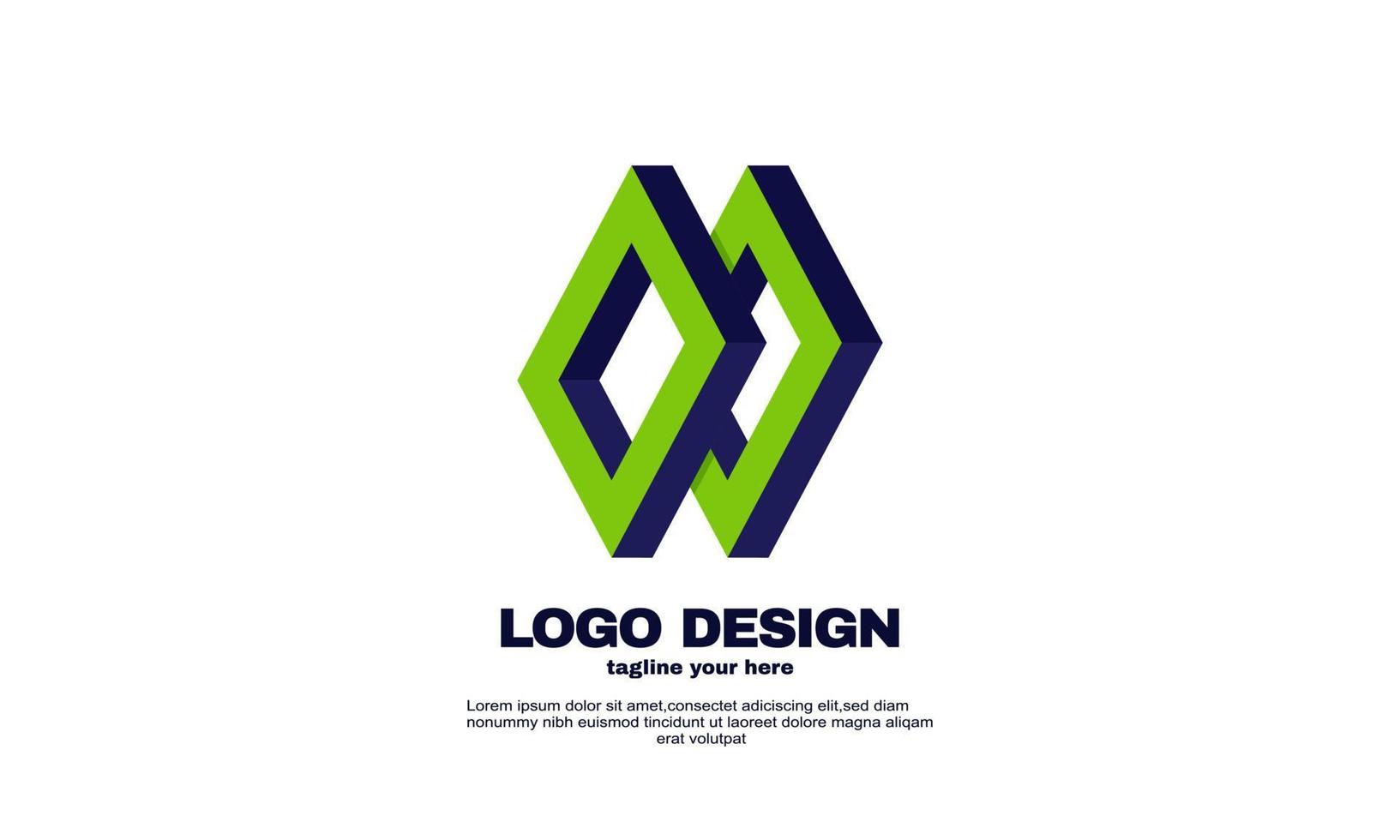 impresionante idea de elementos creativos logotipo elegante vector de diseño de logotipo único de su empresa