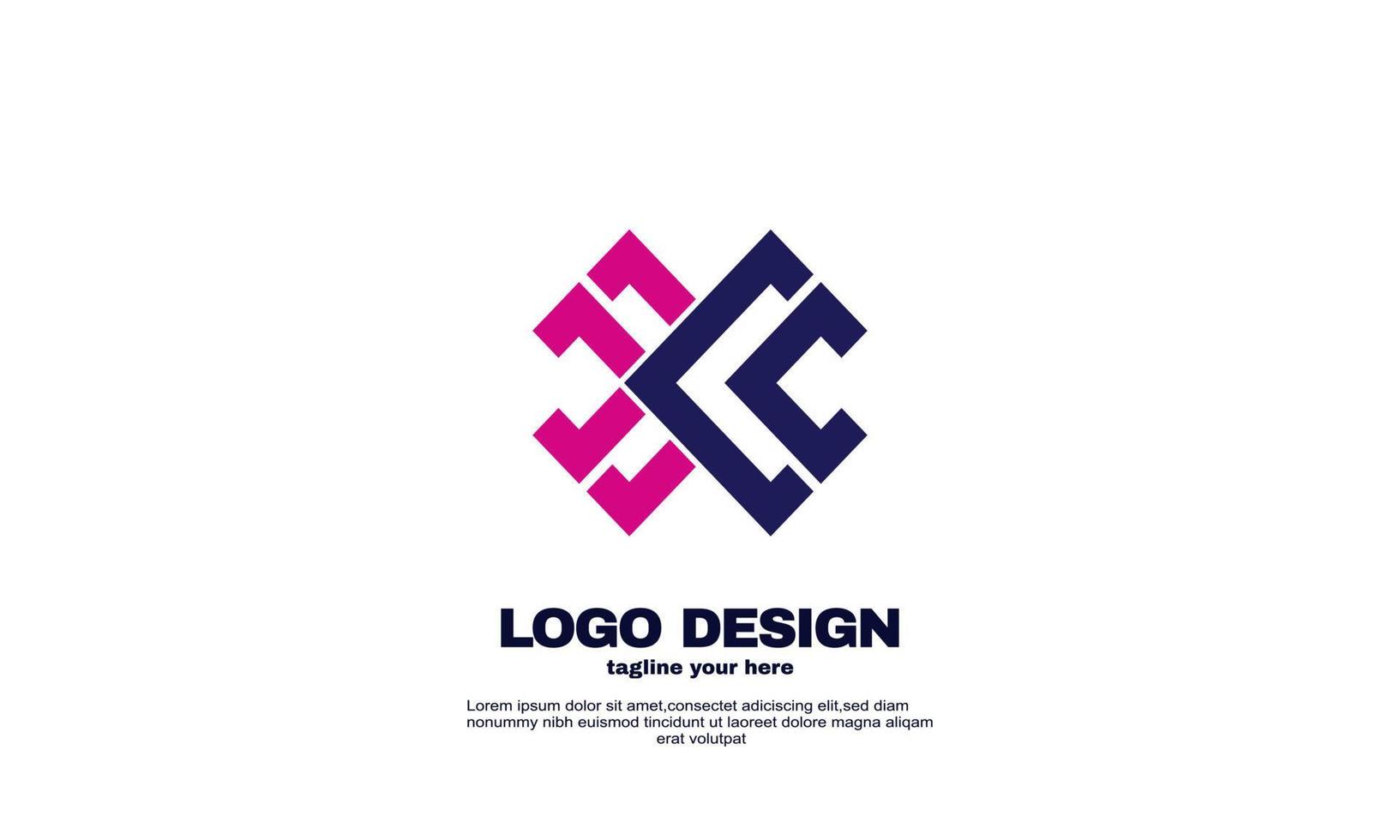 plantilla de identidad de marca de logotipo de diseño elegante de empresa de negocios de vectores de stock