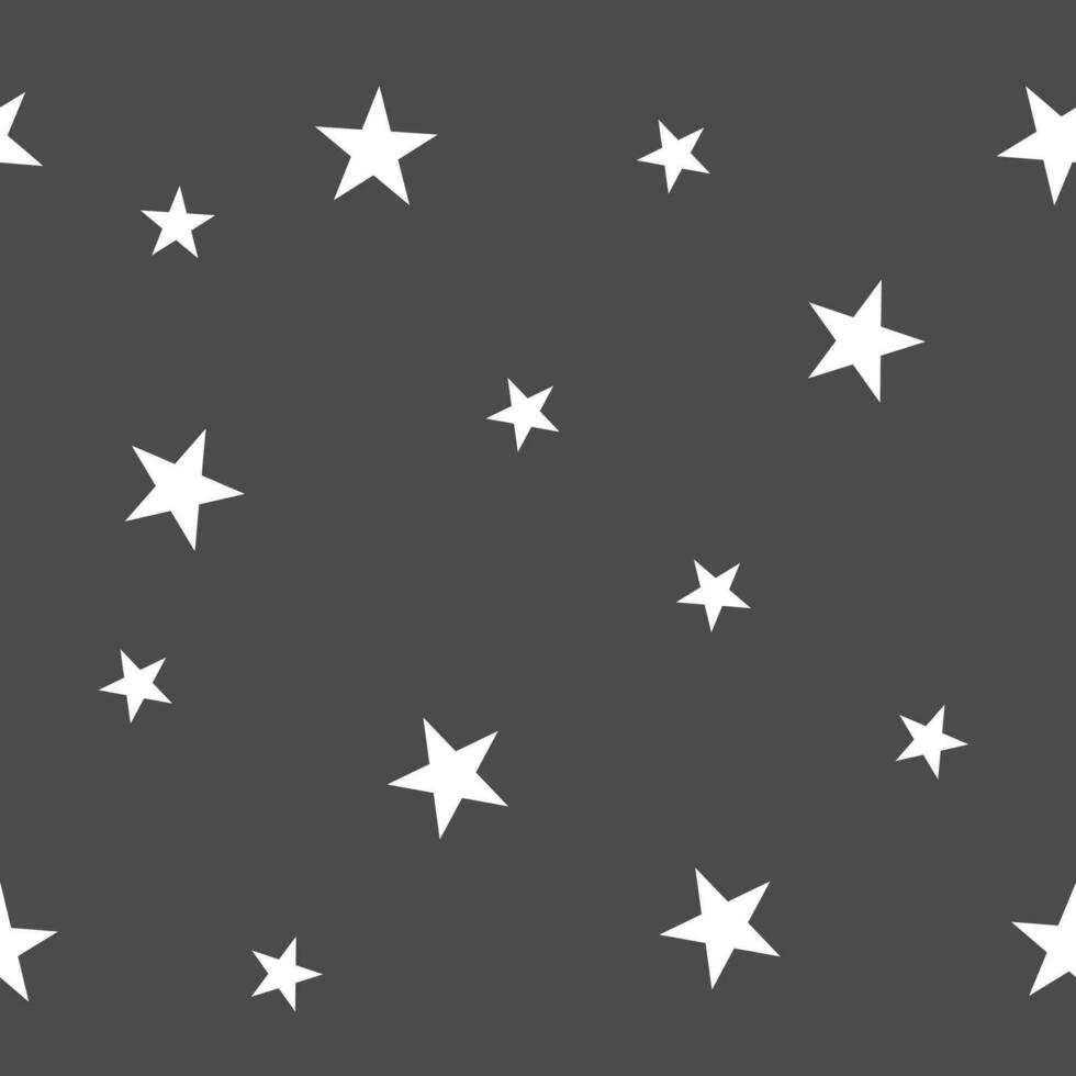 black star pattern seamless background vector