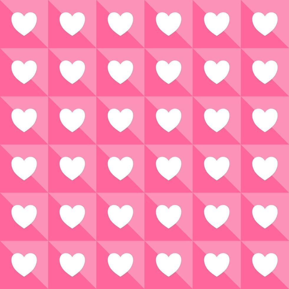 heart shaped seamless background showing love vector