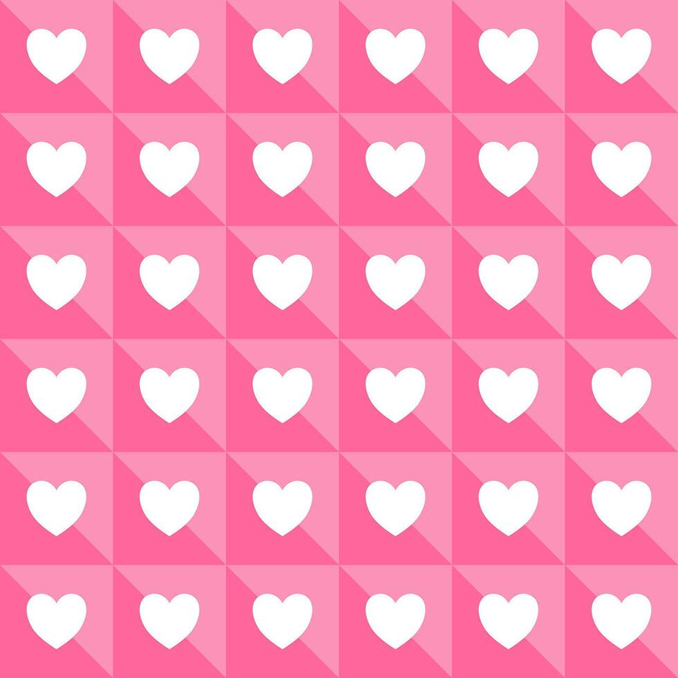 heart shaped seamless background showing love vector