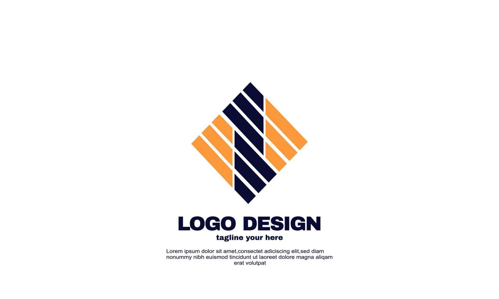 awesome creative elements your company business unique logo design vector