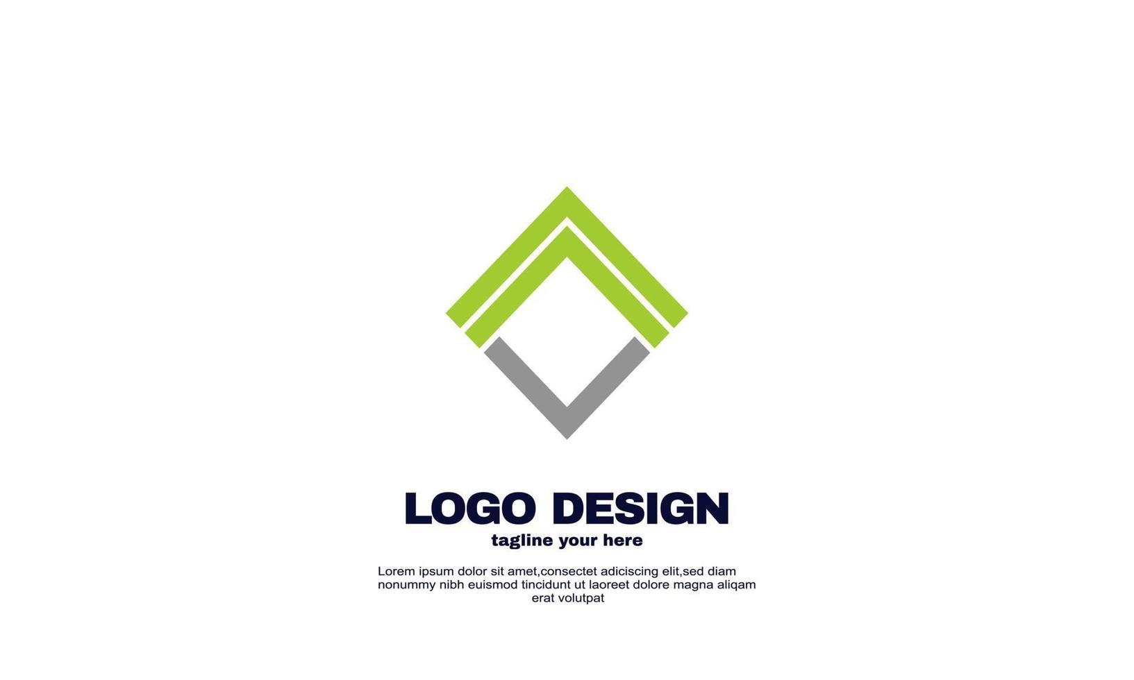 impresionantes elementos de diseño creativo vector de diseño de logotipo único de negocio de su empresa