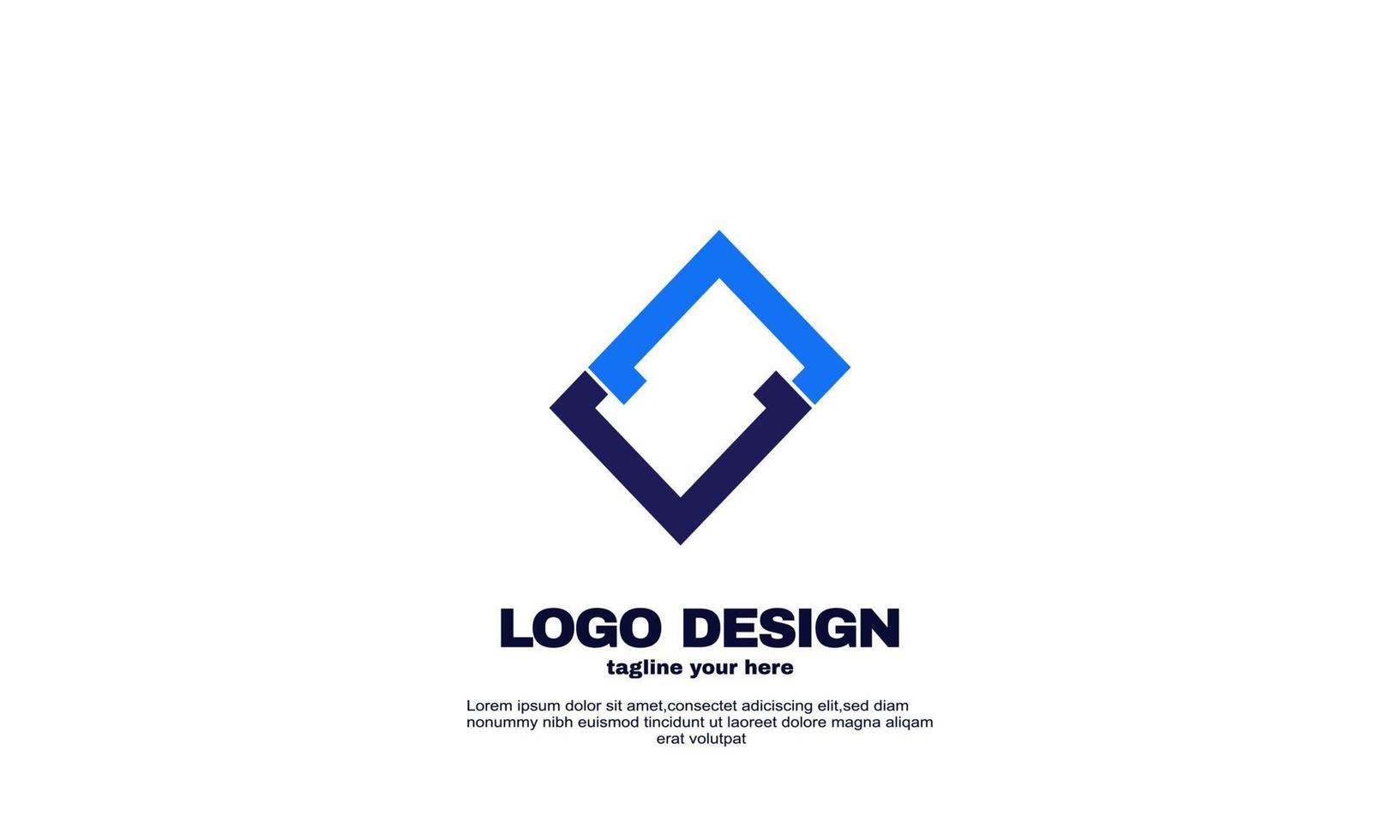 abstract creative elements idea elegant logo your company business unique logo design vector