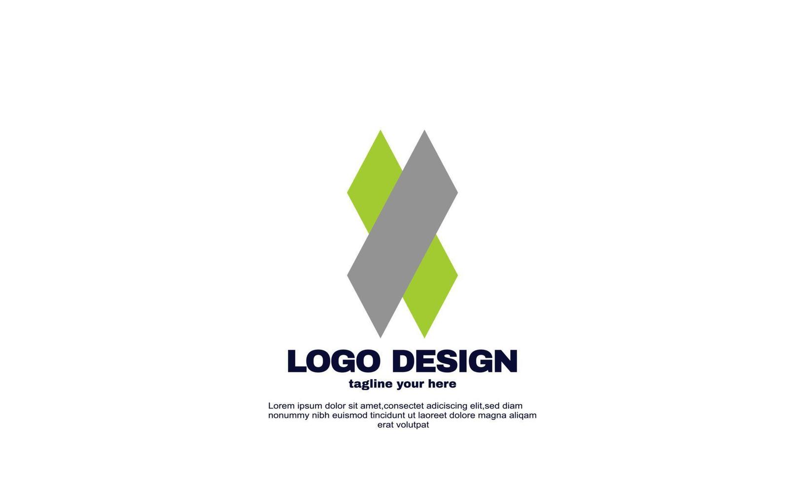 resumen elementos creativos idea logotipo su empresa negocio corporativo único diseño de logotipo colorido vector