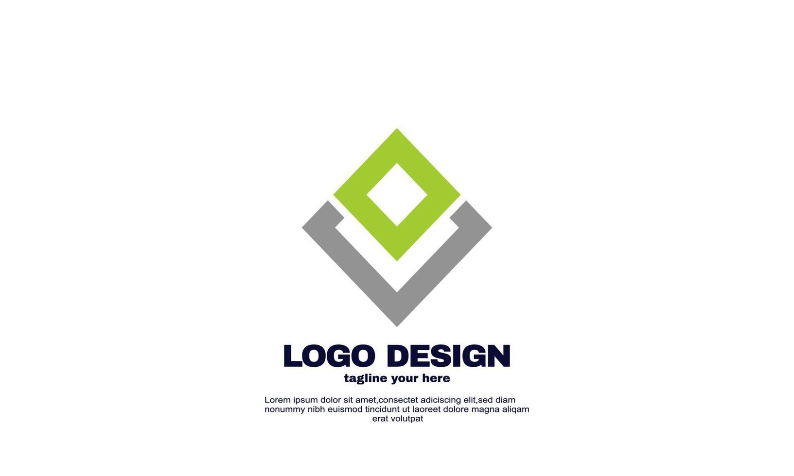 awesome creative elements your company business corporate unique logo design vector