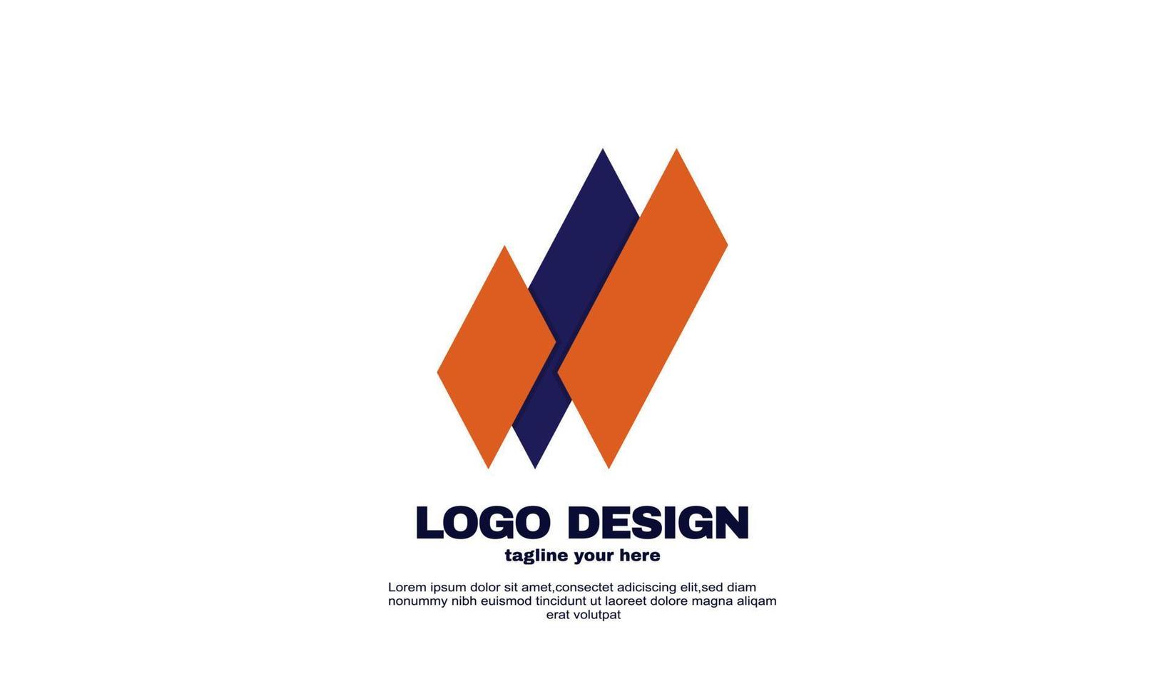 stock resumen elementos creativos idea elegante logotipo su empresa negocio único logotipo diseño vector