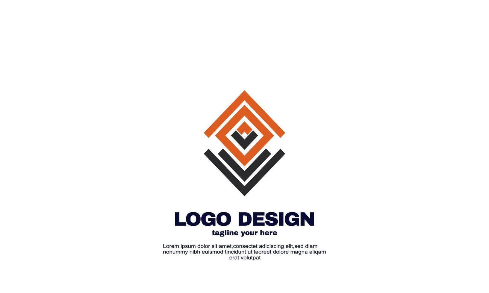 stock de elementos creativos abstractos su empresa negocio corporativo diseño de logotipo único vector