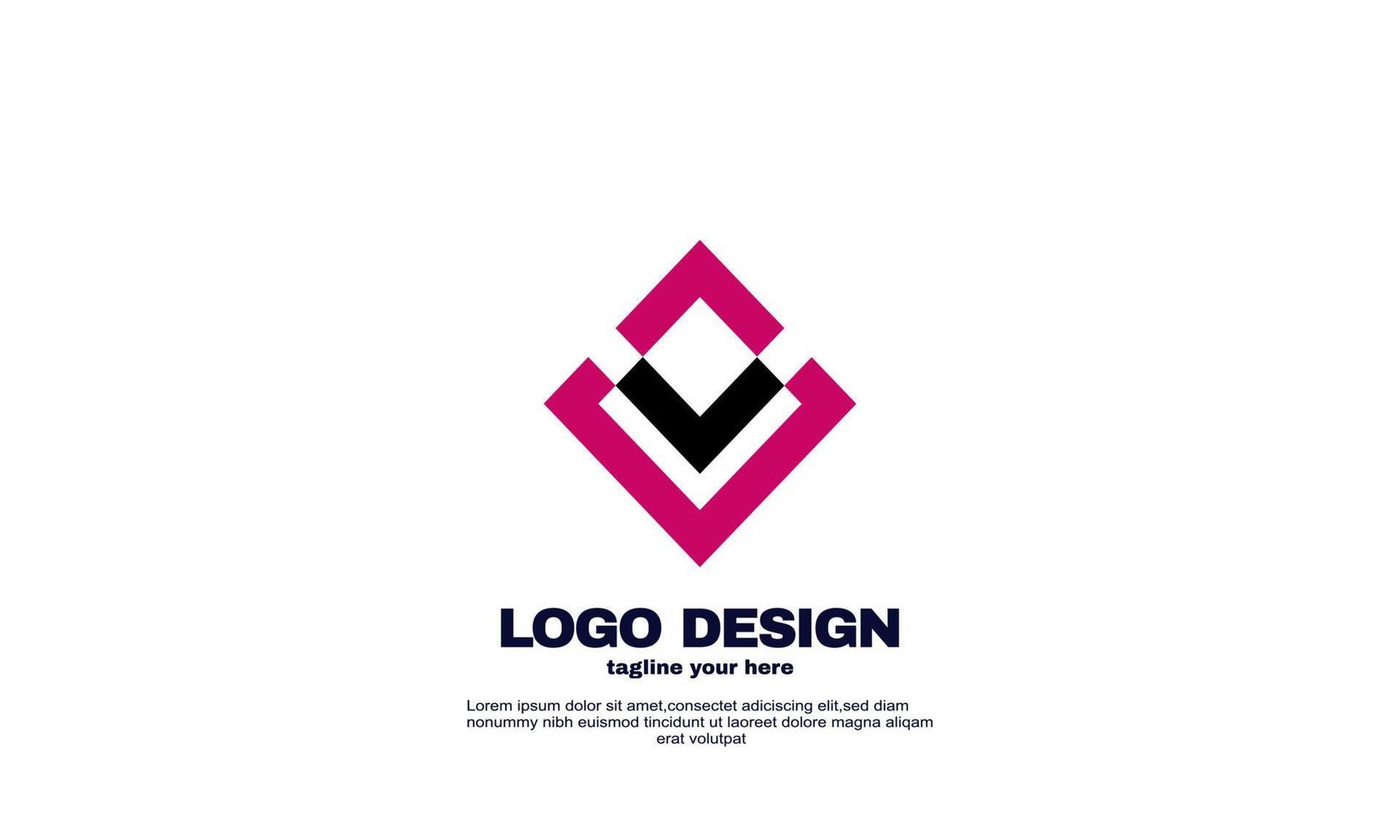 stock resumen elementos creativos su empresa negocio corporativo único logotipo diseño colorido vector