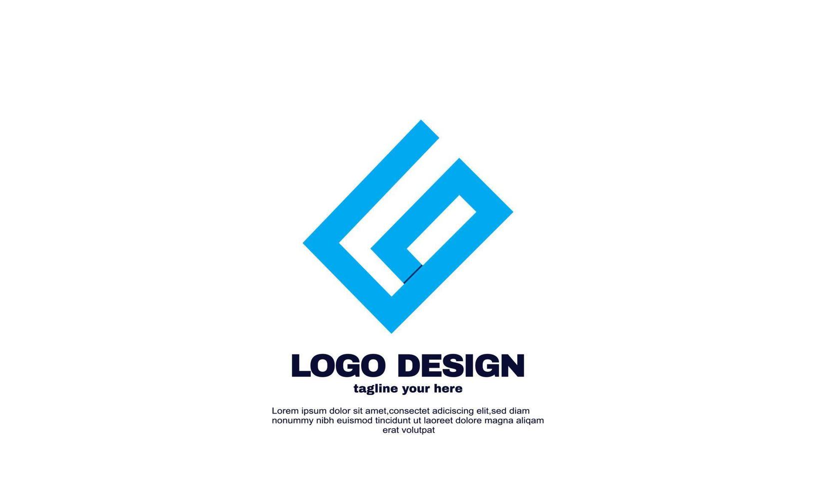 vector de stock elementos de diseño creativo abstracto su empresa negocio diseño de logotipo único vector