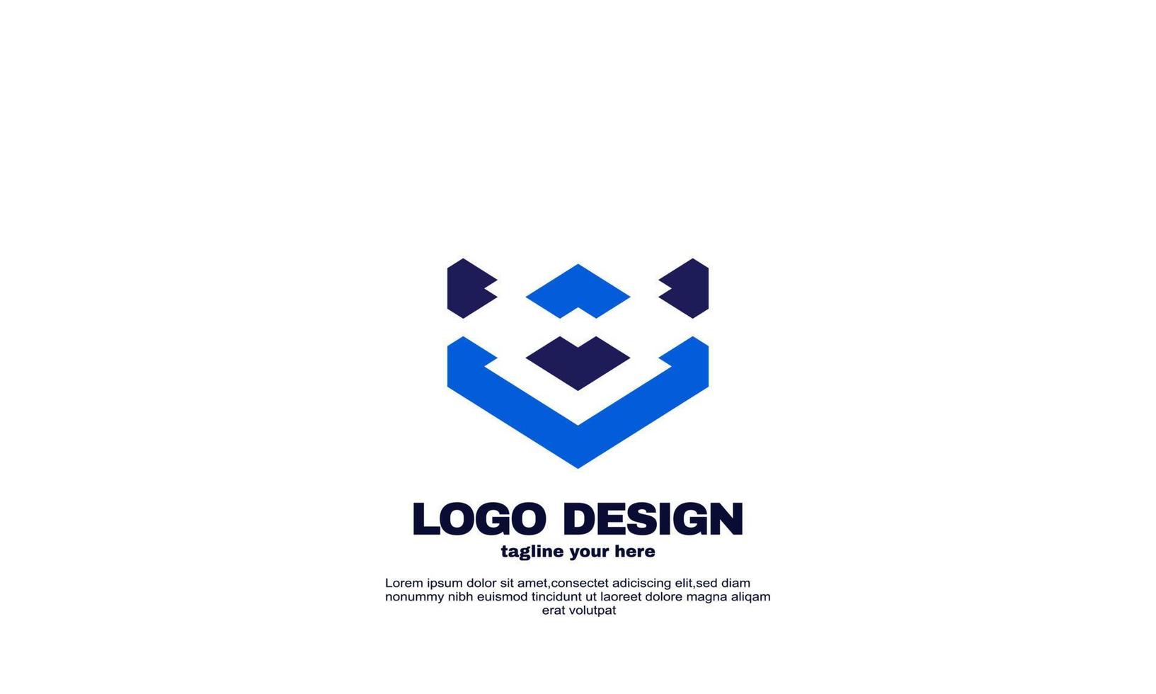 awesome creative logo modern creative branding idea company design template vector