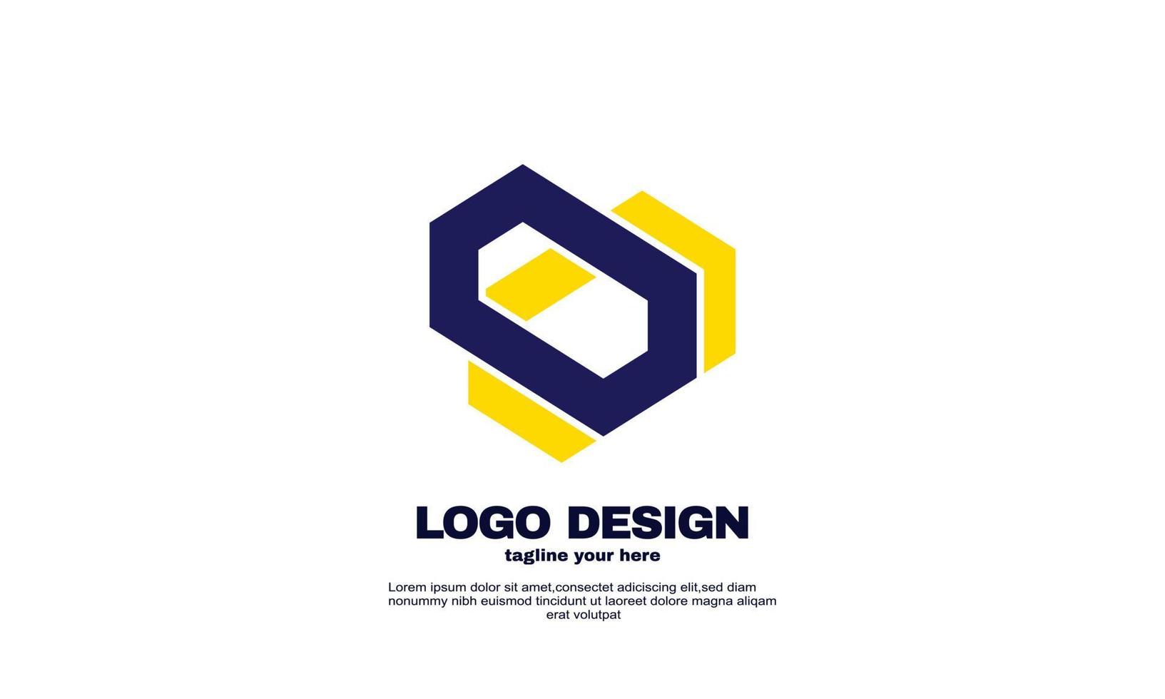 stock creative company building business simple idea design logo element branding identity design vector